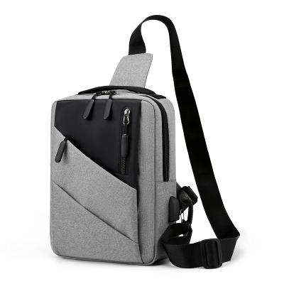 China 2022 New Fashion Sports Men's And Women's Chest Bag Casual Handheld Shoulder Messenger Bag With USB Charging for sale