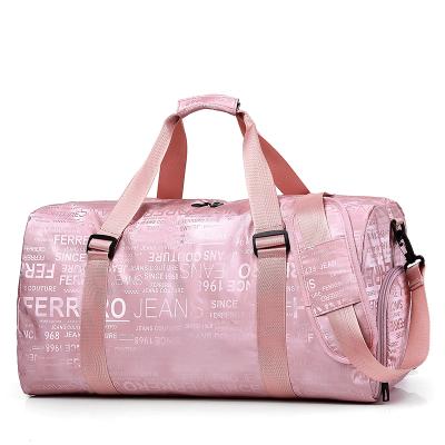 China Fashion Design Ladies Weekend Sports Yoga Gym Bag Dry Divider Leisure Travel Bag Wet Duffel Bag With Shoe Compartment for sale