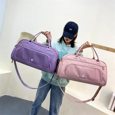 China 2022 New Fashion Ladies Weekend Sports Yoga Gym Bag Dry Divider Leisure Travel Bag Luggage Wet Bag With Shoes Compartment for sale