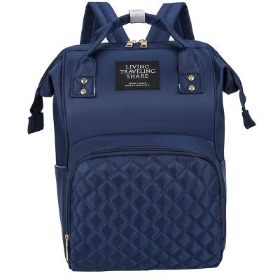 China Water Resistant Fashion Travel Mummy Backpack Large Capacity Baby Diaper Bag Casual Backpack for sale