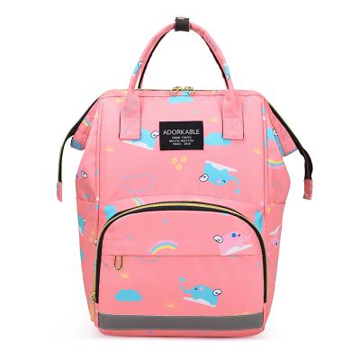 China Multifunctional Waterproof Large Capacity Fashion Leisure Travel Mummy Bag Baby Diaper Bag Mommy Backpack Water Resistant for sale