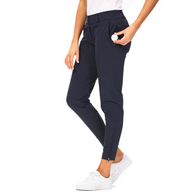 China Quality Breathable Women's Long Pants Slim Fit Casual Golf Casual Pants For Women for sale