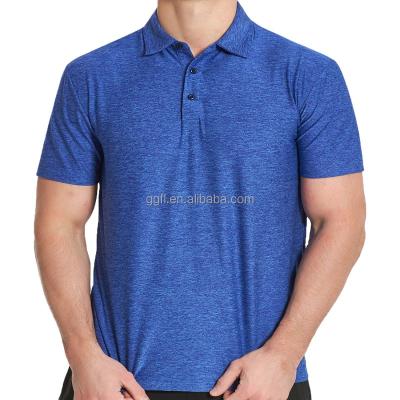 China Solid Color Men's Anti-Wrinkle Light Weight Summer T-shirt Golf Short Quick-Dry Shirt Sleeved for sale