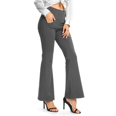 China High Quality Black Anti-Wrinkle Office Women's Trousers Rocket Pants,Classic Rocket Bootcut for sale