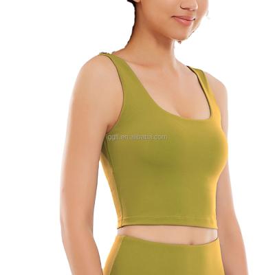 China Light weight hot sale lower price professional sleeveless corset pants women yoga vest with OEM service for sale