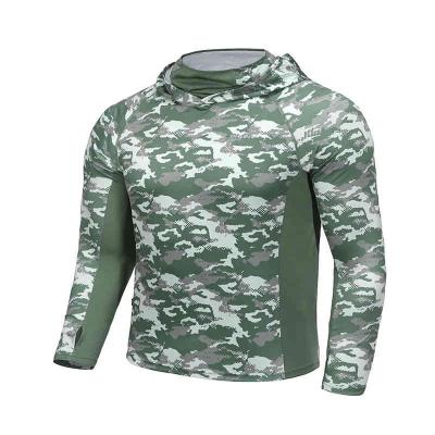 China Customization High Quality Antibacterial Camouflage Mens T-shirt Fishing Fishing Tank Top for sale