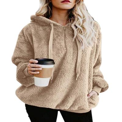 China High Quality Anti-Shrink Pullover Tops Terry Thread Cashmere Long Sleeve Sweatshirt Women Hoodies for sale