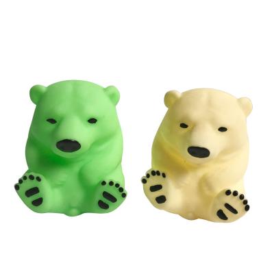 China Cartoon Can Touch Cartoon Children's LED Round Bear Vinyl Small Baby Night Lamp For Home Decor for sale