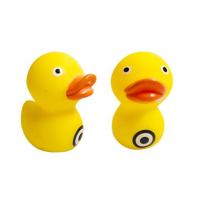 China Bath Toy 2021 Hot Sale Vinyl Material Small Color Printed Duck Toy For Vending Machine Capsule Toy for sale