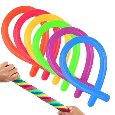 China New Arrival Wholesale 28cm Kids TPR Material Super Anti Strain Stretchy String Toys for sale