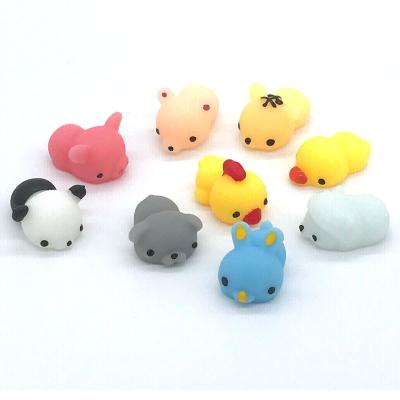 China Hot Selling Novelty TPR Material Colorful Anti-stress Mochi Small Squeezable Toy for sale