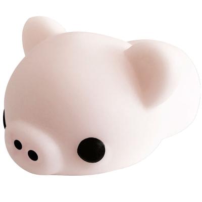 China High quality novelty small mini effort shape squshies pig animal toy for sale