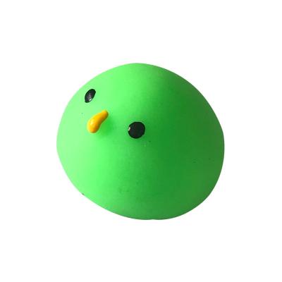 China Novelty Small Green TPR Birds Wiggle Toy For Compression And Anti Stress for sale