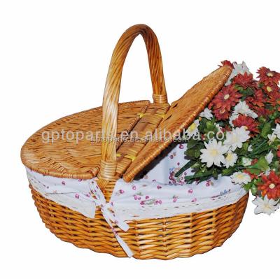 China Attan Tray/China Rattan Bascket/Wicker Basket With Handle for sale