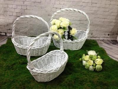 China Europe wholesale new desigh wicker baskets for wedding, large wicker baskets, modern wicker basket for sale