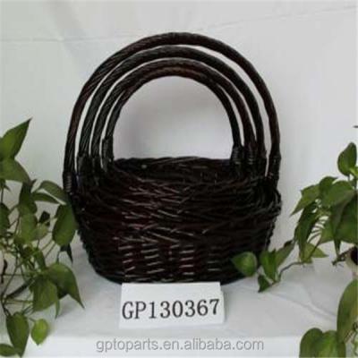 China Cheap empty wicker baskets gifts china wholesaler handmade wicker basket small wicker for sale