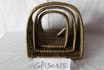 China Wholesale Cheap Empty China Handmade Craft Wicker Baskets Wicker Baskets Gift Baskets for sale