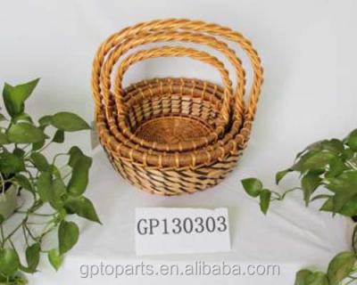 China China wholesale cheap handmade wicker basket cheap wicker basket for gift wicker basket with high quality for sale