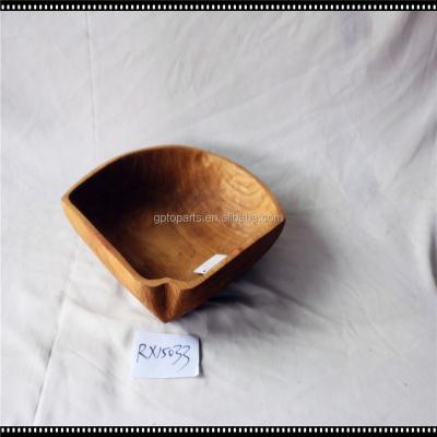 China Ukrainian primitive wooden hand carved bowl of Europe antique dough for sale