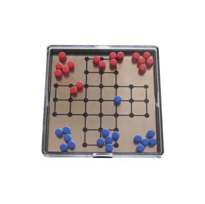 China Plastic Bespoke Pludo Magnetic Chess Educational Kids Travel Solitaire Game for sale