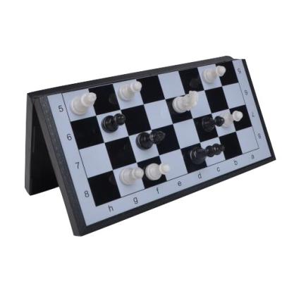 China High quality set of plastic magnetic chess 20cm displacement and checkers for sale