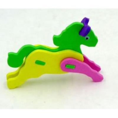 China Custom DIY 3D Puzzle DIY 3D Puzzle EVA Jigsaw Horse Cartoon Puzzle for sale