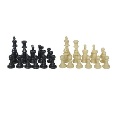 China 32 Plastic Pcs Per Set Different King Height Plastic Chess Pieces for sale