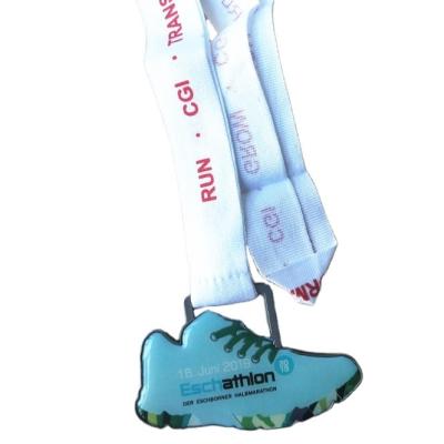 China China Custom 5K 10K Shoes Logo For Running Champion Race Medal for sale