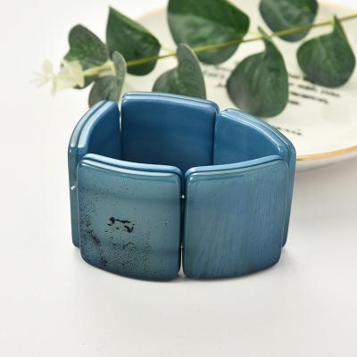 China Minimalist Bracelet Chunky Resin Bangles Wide High Quality Jewelry Acrylic Resin Bracelet for sale