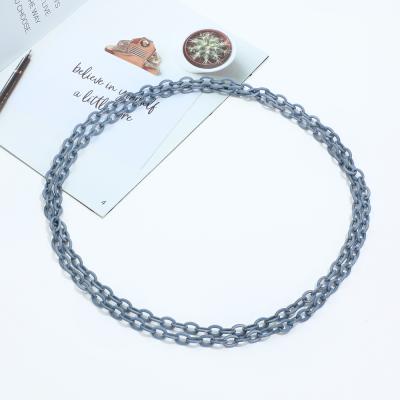 China Accepted High Quality Bohemian Acetate Chain Necklace For Women Fashion Resin Jewelry Necklace for sale