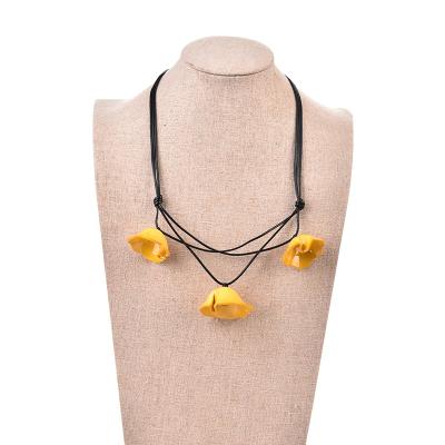 China High Quality European Acrylic Geometric Fashion Wholesale Forest Flower Holiday Clavicle and American Style Necklace Chain Jewelry for sale