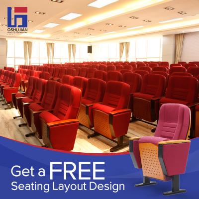 China Factory Manufacture Modern Theater Church Used Folding Auditorium Seat Chair Furniture for sale