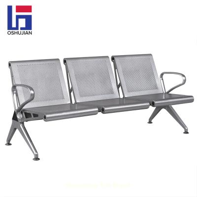 China SJ708L ARMCHAIR Triangle Beam Metal Waiting Chair For Hospital Clinic Office Reception Seating for sale