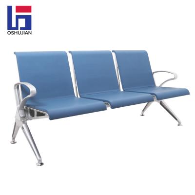 China Wholesale Modern Aluminum Waiting Chair PU Airport Terminal Hideaway Seating Bench Chairs for sale