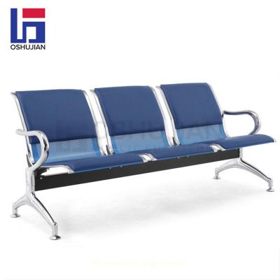 China Modern Bank 3 seater Waiting Room Band Lounge Hospital Clinic Airport Waiting Seating Chair for sale