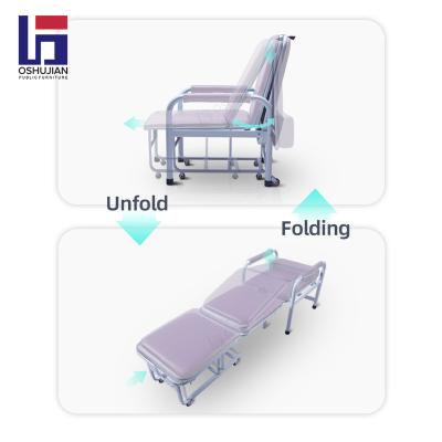 China Modern Hospital Folding Medical Sleep Accompany Chair Clean Bed for sale