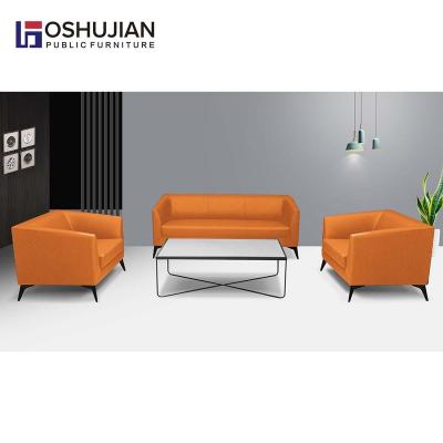 China Leather Sectional Office Genunie Quality PU Sofa Wholesale Single Sofa Set for sale