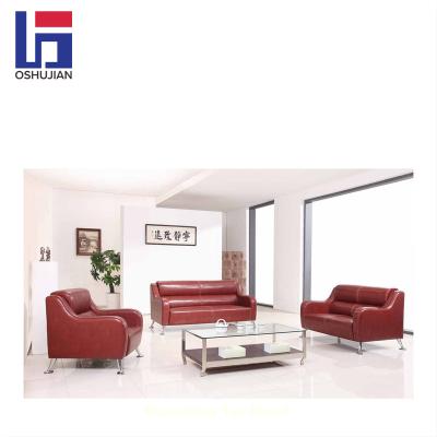 China New Design Modern Luxury Executive Leather Office Reception Waiting Sofa Set for sale