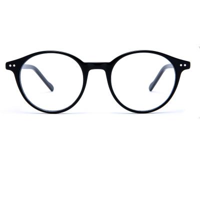 China Eye Glass Round Frames Optical Glass Spot High-end Quality OLD7108 New Round Full Optical Acetic Acid Fashion Men's And Women's Neutral Glass Light Frame for sale