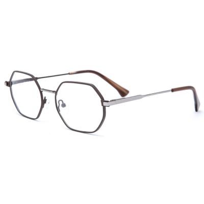 China Modern the factory directly sells men's metal round glass eyeglasses eyewear frames without degree high quality for sale