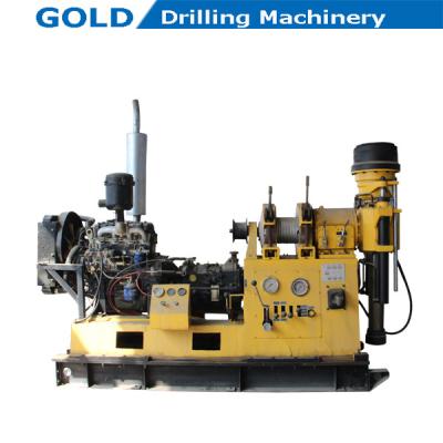 China Diesel Engine Driving Hydraulic Control Water Well Drilling Rig, Mineral Drilling Rig for sale