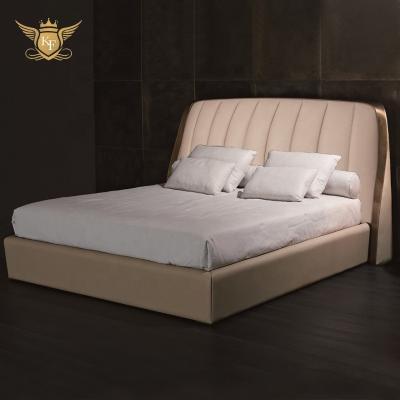 China Modern Sleep Design Queen King Size Velvet Upholstered Extendable Platform Bed for sale