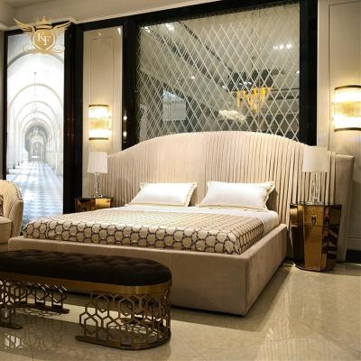 China Expandable Upholstered Antique Luxury Modern King Size Wooden Bed Storage Beds Frame Bed Room Furniture Set for sale