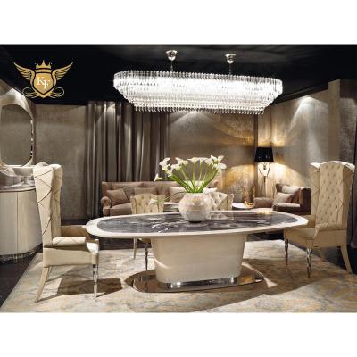 China China Foshan Wholesale Nordic Contemporary Luxury Marble Dining Table Furniture for sale