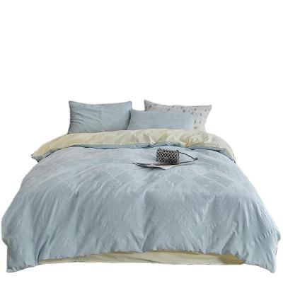 China Viable AB New Version Washed Cotton Double Jacquard Cipher Bedding Four-Piece Set for sale