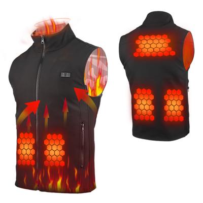 China Nonradiative Electric Heated Waterproof Women Anti-wrinkle Heating Vest Far Infrared Heated Vest Men for sale