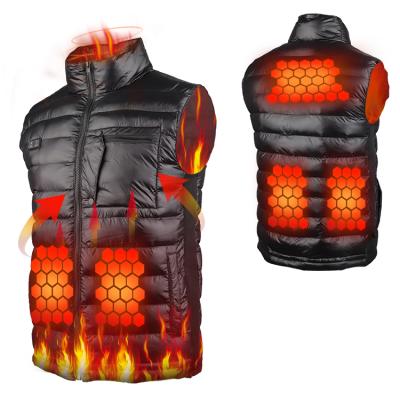 China Anti-wrinkle Custom Unisex Outdoor Heating Vest Heated Vest Winter Anorak Heated Vest for sale