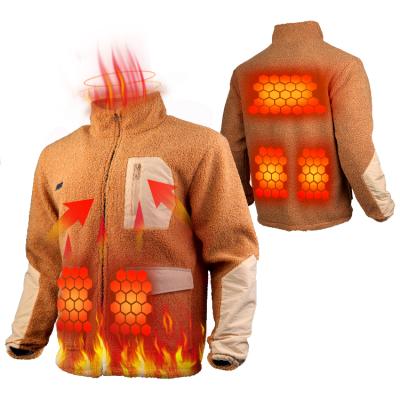 China 2021 Viable Men's Battery Casual USB Heated Jacket Heated Jackets Smart Heating Heated Jacket for sale