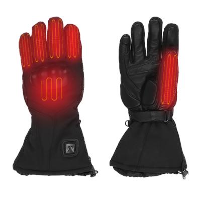 China Men Vinmori USB Battery Black Heated Electric Motorcycle Winter Warm Safety Heated Gloves for sale