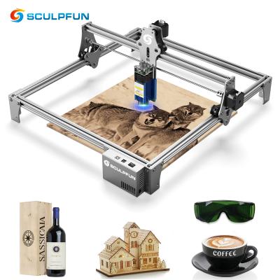 China SCULPFUN S6 30W high precision 410x420mm erea full-metal cutting laser engraving machine wood laser acrylic cutter using engraver for sale